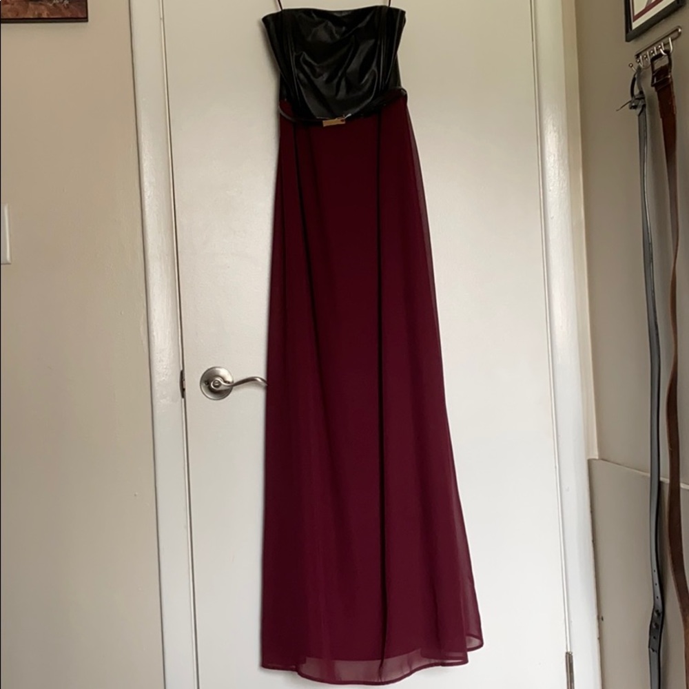 Gianni Bini strapless maxi dress